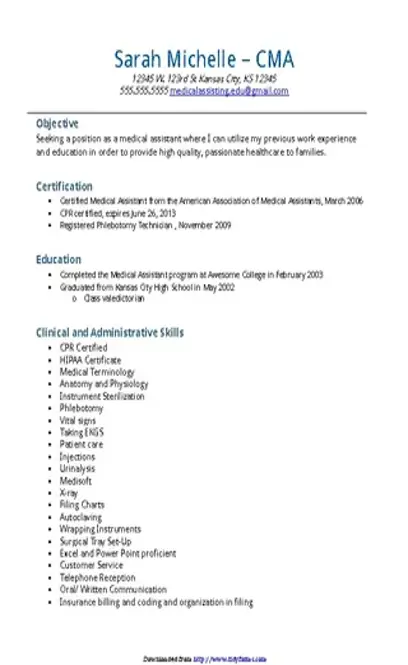 Medical Assistant Resume Sample - Medical Assistant Resume Sample 1.webp