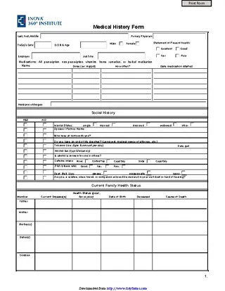 Forms Medical History Form 3