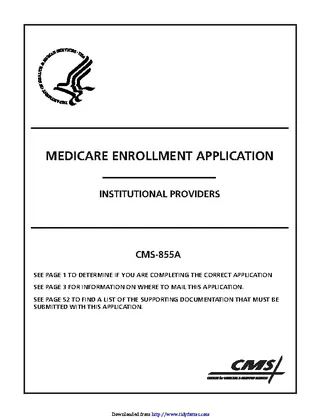 Forms Medicare Enrollment Application