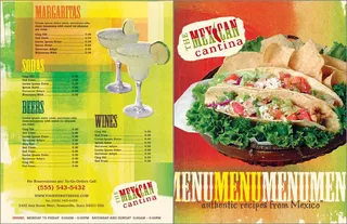 Mexican Restaurant Menu