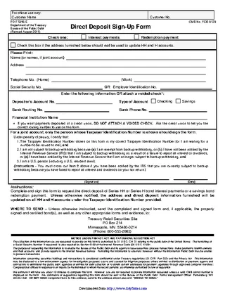 Forms Minnesota Direct Deposit Form 2