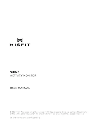 Misfit User Guide Sample