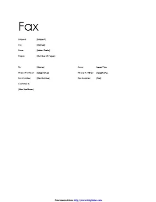 Modern Fax Cover Sheet 2
