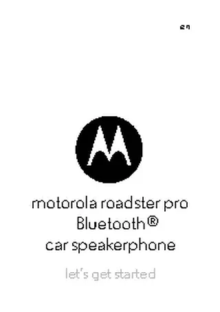 Motorola Quick Start Guide Sample