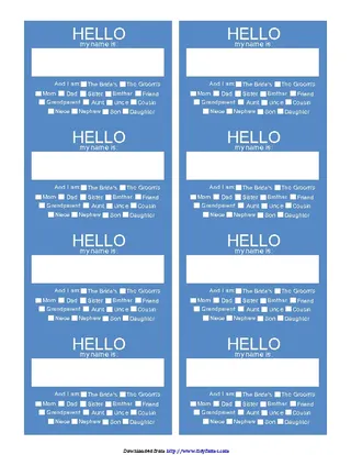 Name Tag Template 2