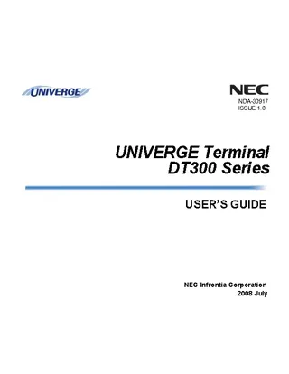 Nec Users Manual Sample