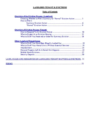 Forms Nevada Eviction Handbook