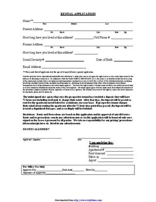 New Jersey Rental Application