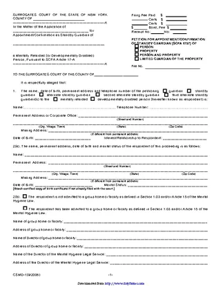 Forms New York Child Custody Form
