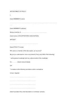 Forms Notice Of Meeting Word Template
