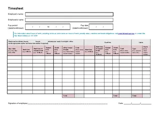 Forms Numbers Timesheet Template