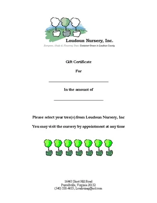 Nursery Gift Certificate Template In Word