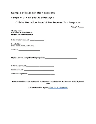 Forms Official Receipt Template