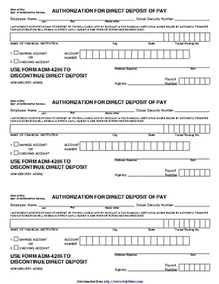 Forms Ohio Direct Deposit Form 1