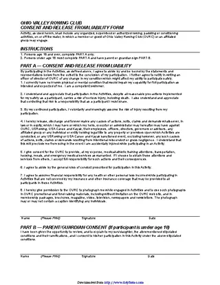 Forms Ohio Liability Release Form 3
