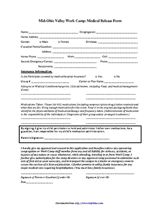 Ohio Medical Release Form 1