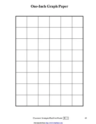 One Inch Graph Paper