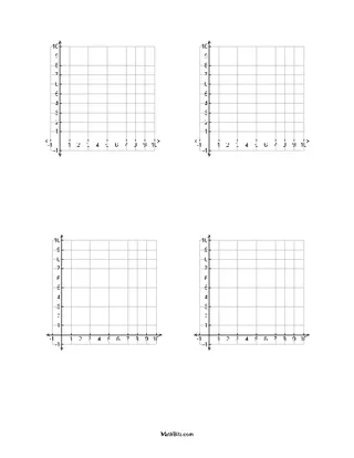 Forms One Page With Four First Quadrant Templates With Labeled Scales
