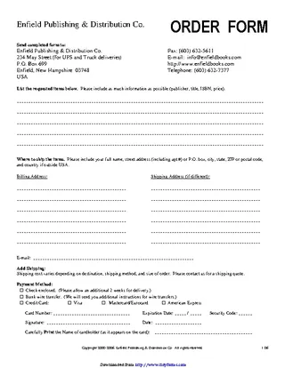 Order Form 2