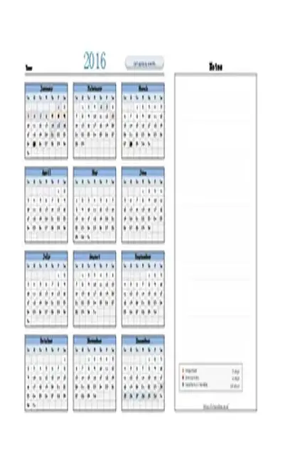 Organizer Calendar Planner Template - PDFSimpli