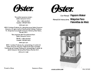 Oster Owners Manual Sample