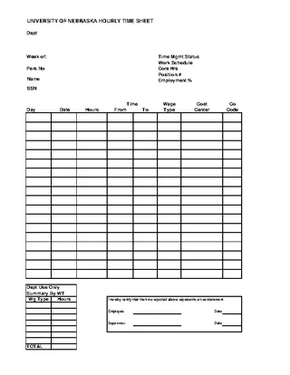 Overtime Sheet Template Download In Pdf Format