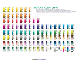 Forms Pantone Color Chart