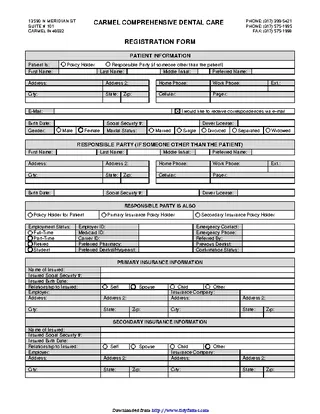 Patient Registration Form 3