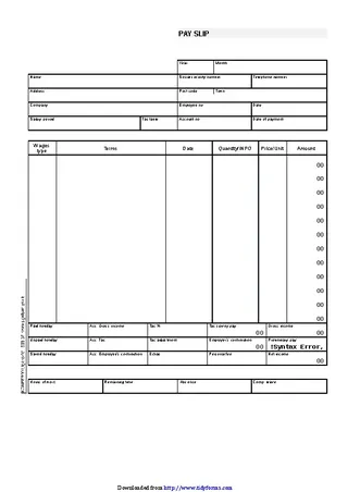 Forms Payslip
