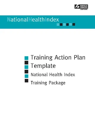 Pdf Format Training Action Plan Template1