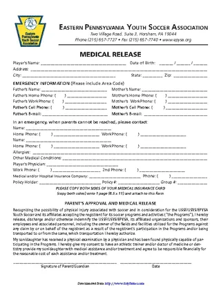 Forms Pennsylvania Medical Release Form 3
