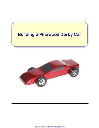 Pinewood Derby Car Template 3