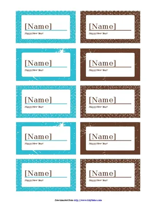 Place Card Template 3