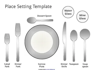 Place Setting Template