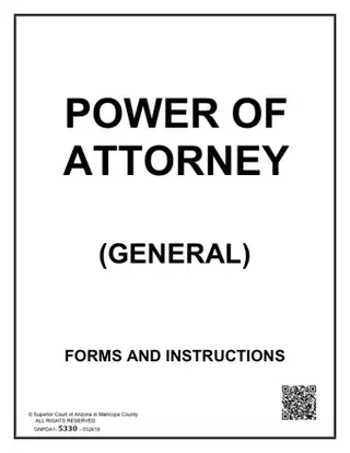 Forms Power Of Attorney PDF