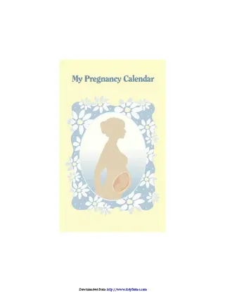 Forms Pregnancy Calendar 1