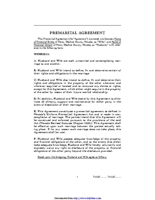 Forms Prenuptial Agreement 2