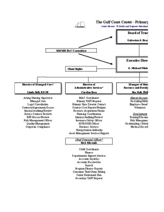 Forms Primary Organizational Chart Template