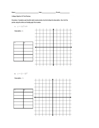 Forms Printable Algebra Worksheets