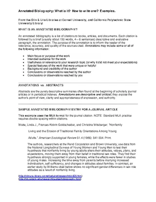Printable Annotated Bibliography Template For Journal Article