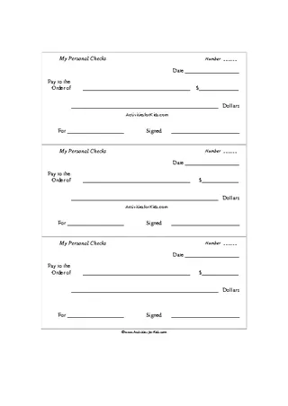 Forms Printable Personel Play Checks Template Pdf Format