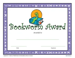 Forms Printable Reading Award Certificate