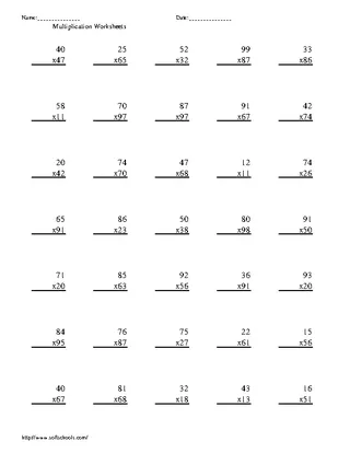 Forms Printable Times Table Worksheets