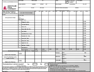 Printable Travel Invoice Template