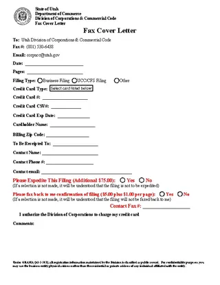Private Fax Cover Sheet