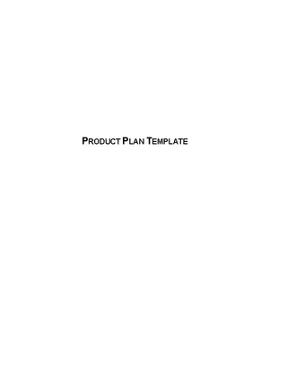 Product Strategy Paper Template