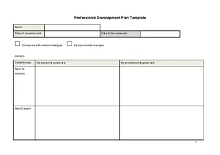 Professional Development Plan Template1