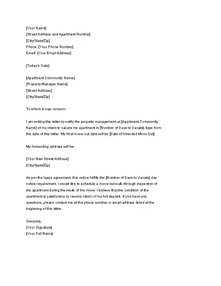 Forms Professional Two Weeks Notice Letter Template