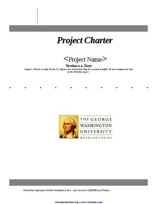 Project Charter Template 1