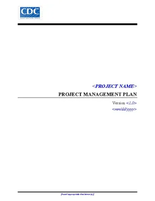 Project Management Time Schedule Template